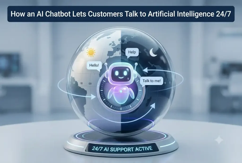 How an AI chatbot lets customers talk to AI